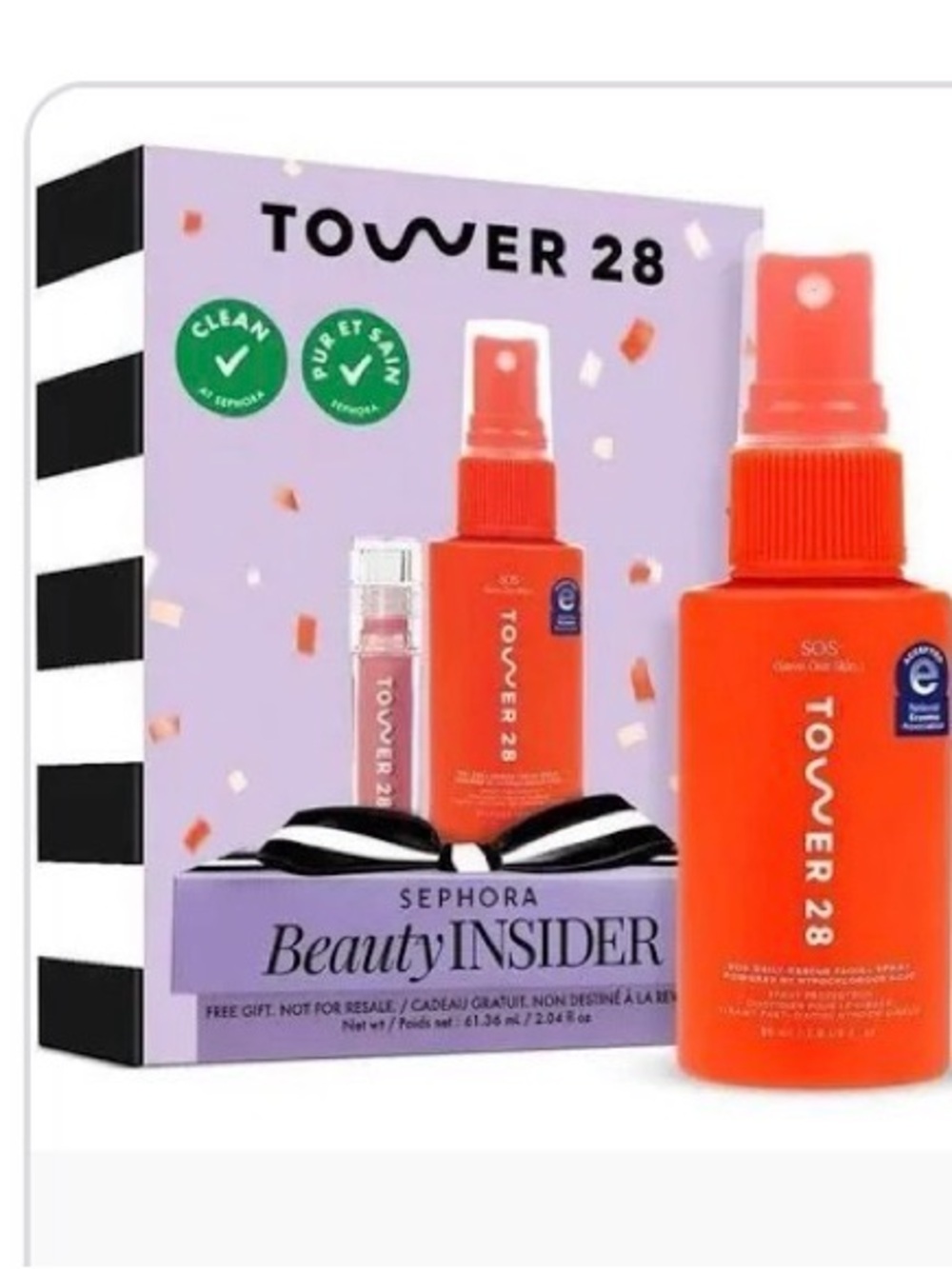 Tower 28 SOS Daily Defence Spray — Bright Orange Mist